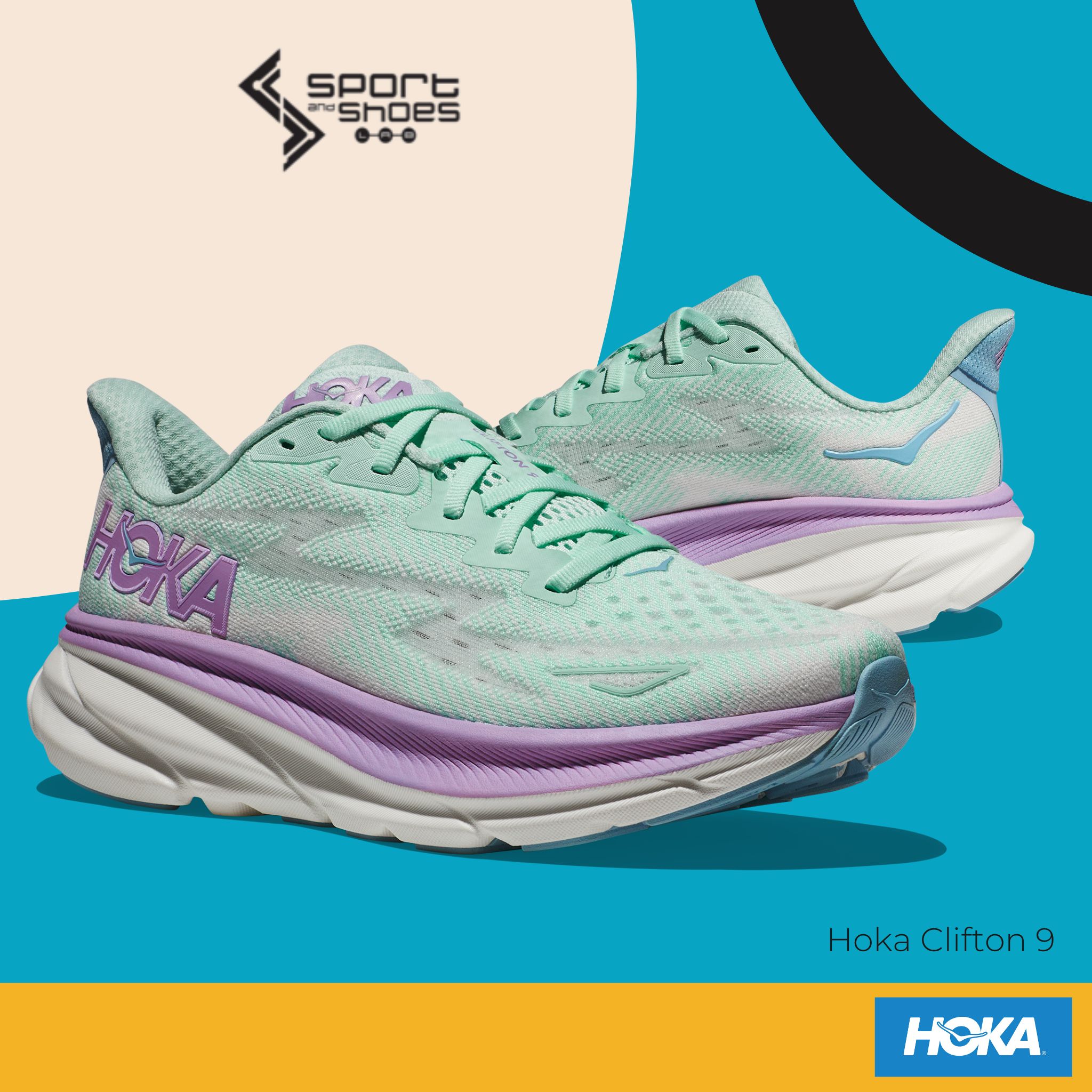 Hoka Clifton9 WIDE (W) (1132211-SOLM) 